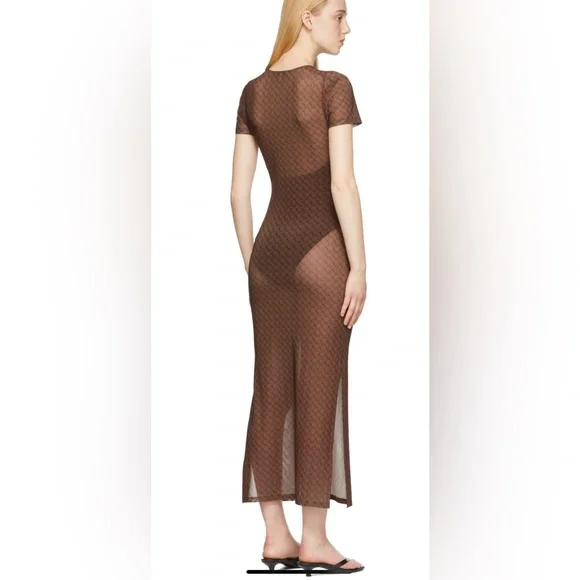 MIAOU Brown Billie Dress Medium NWT - Picture 4 of 9